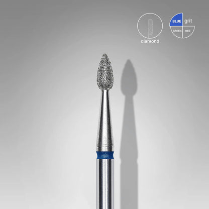 Diamond bur, Drop shape, Blue, 2.3mm. FA40B023/5 