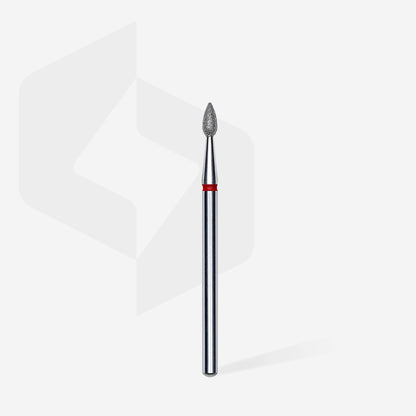 Diamond bur, Drop shape, Red, 2.3mm. FA40R023/5 