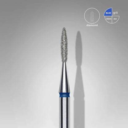 Flame diamond bur. Blue, 1.6mm. FA10B016/8 