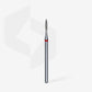 Flame diamond bur. Red, 1.6mm. FA10R016/8 