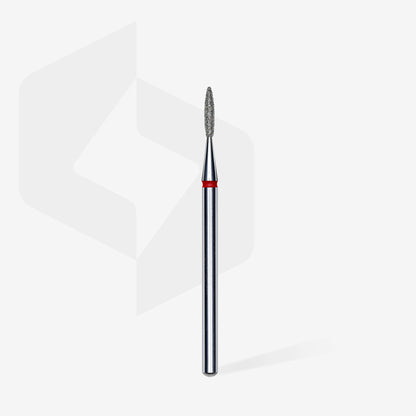 Flame diamond bur. Red, 1.6mm. FA10R016/8 