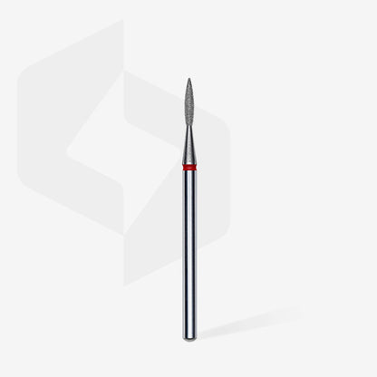 Flame diamond bur. Red, 1.6mm. FA11R016/8 