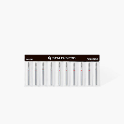 Flame diamond bur. Red, 2.1mm. FA10R021/8 