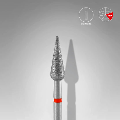 Fresa de diamante Pera. Roja, 4mm. FA100R040/12