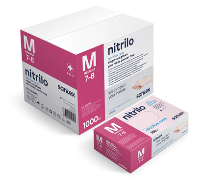 Powder-free nitrile gloves. 100 units. 