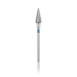 Fresa de carburo Cono para zurdos. Azul, 6mm. HBCL-266BL.060
