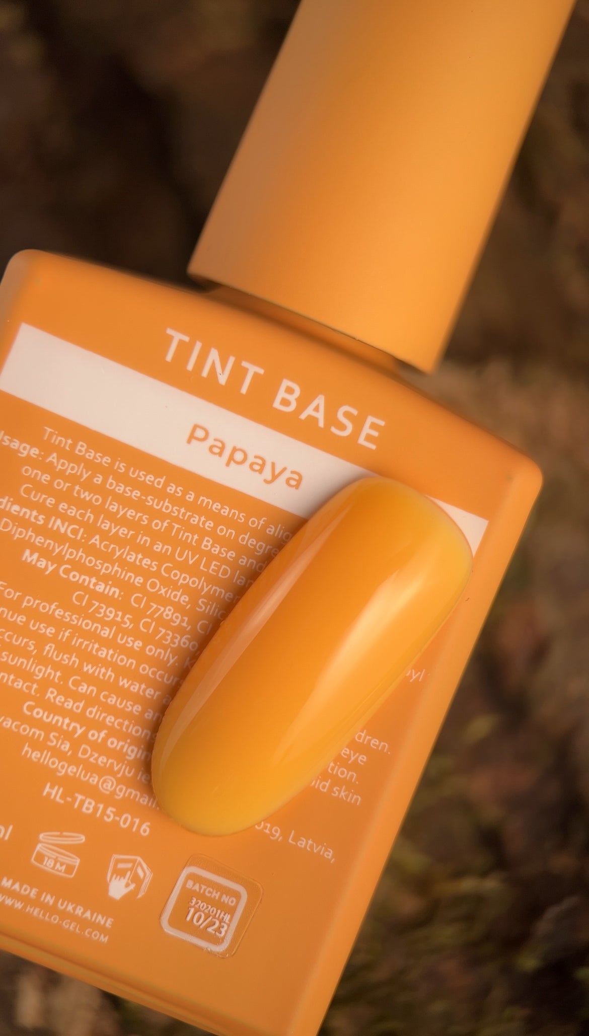 <tc>HELLO Tint base PAPAYA. Juicy collection</tc>