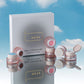 Kit · HEYLOVE · Kit de coussins pour ongles « Blanc », 6 pièces.