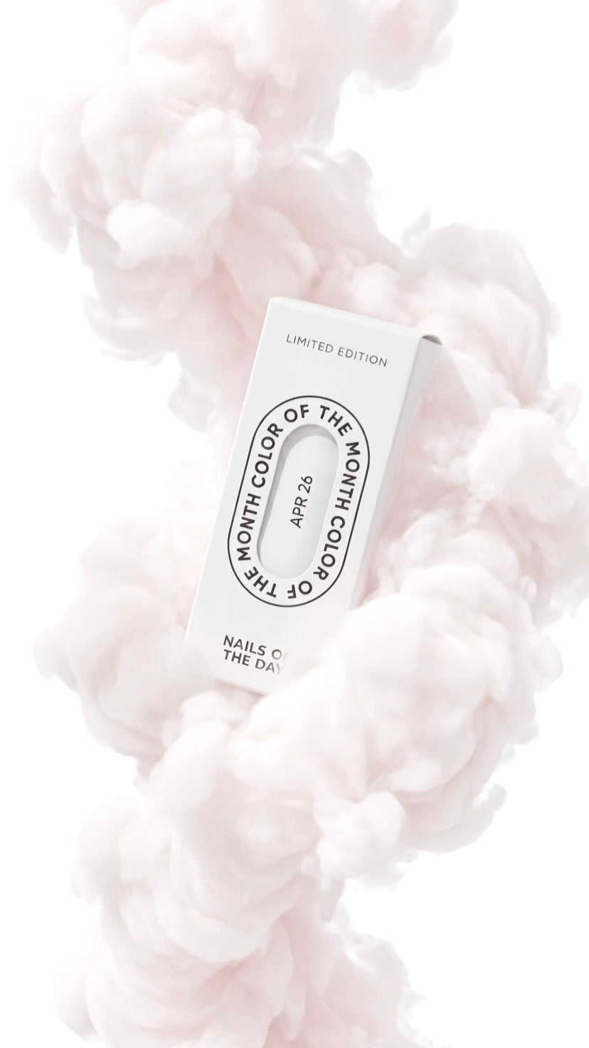 NAILSOFTHEDAY Color of the Month April 2026 Cloudy - blanco lechoso