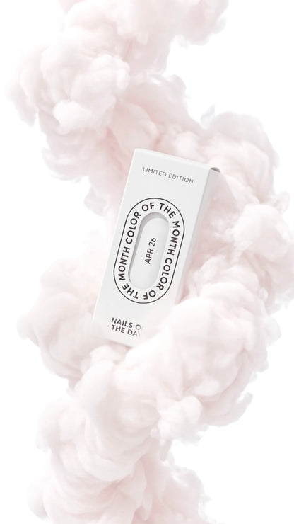 NAILSOFTHEDAY Color of the Month April 2026 Cloudy - blanco lechoso