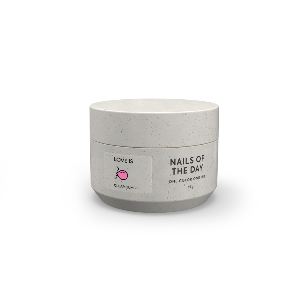 NAILSOFTHEDAY Gel Clear Love is