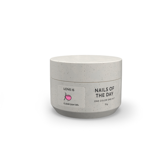 NAILSOFTHEDAY Gel Clear Love is