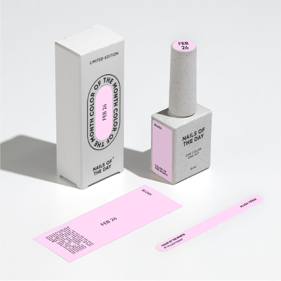NAILSOFTHEDAY Color of the month Febrero 2026 Blush