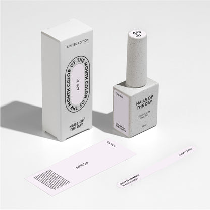 NAILSOFTHEDAY Color of the Month April 2026 Cloudy - blanco lechoso