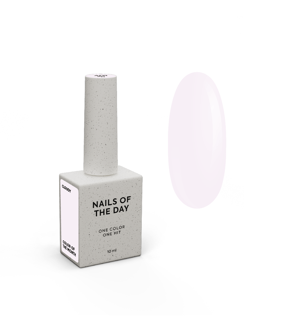 NAILSOFTHEDAY Color of the Month April 2026 Cloudy - blanco lechoso