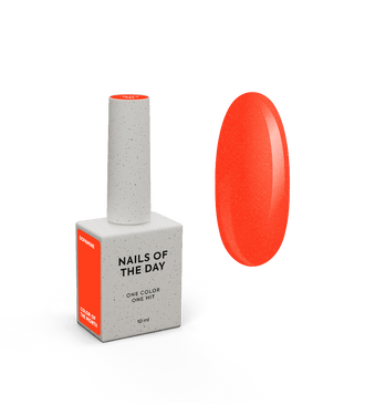 NAILSOFTHEDAY Color of the Month June 2026 Dopamine — frambuesa anaranjado