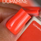 NAILSOFTHEDAY Color of the Month June 2026 Dopamine — frambuesa anaranjado