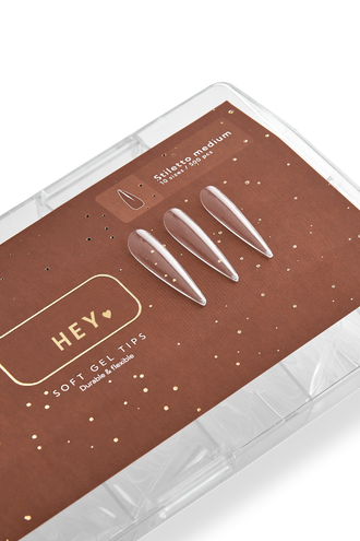 Tips de gel HEYLOVE Stiletto Medium. 500ud.