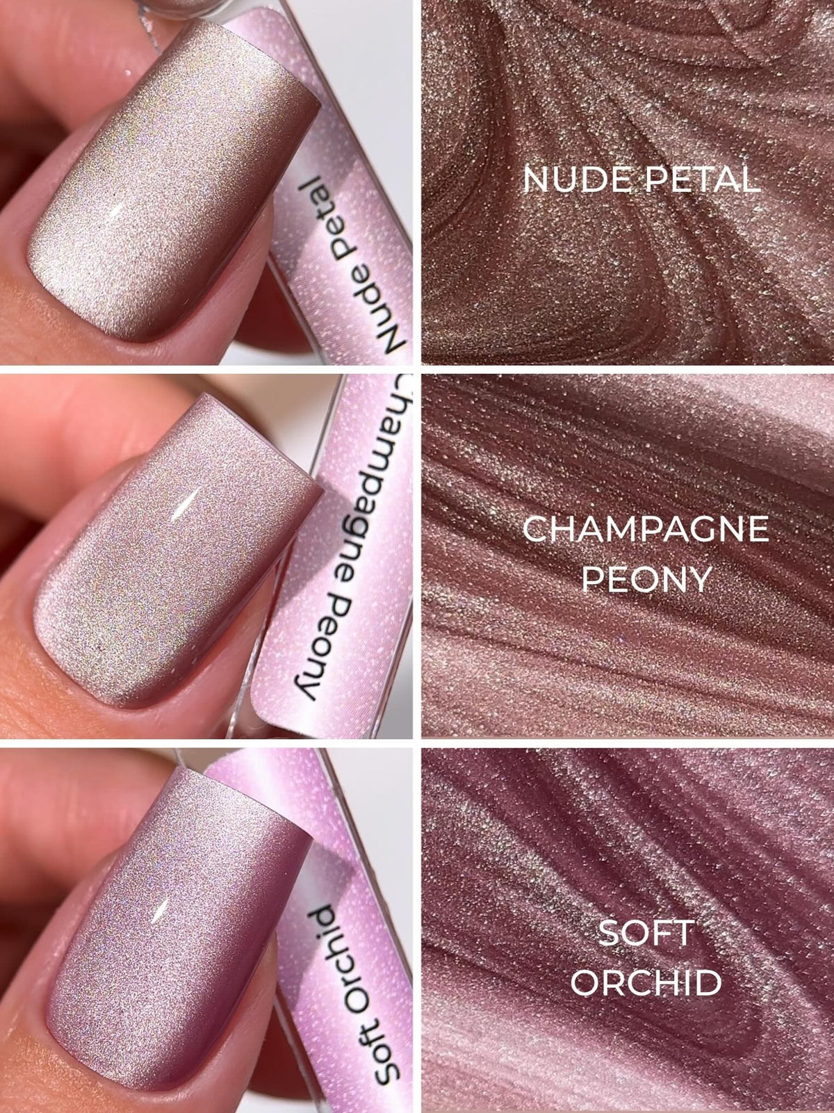 Kit · HEYLOVE · Gel Polish Cat's Eye · Petal Veil colección - image 3