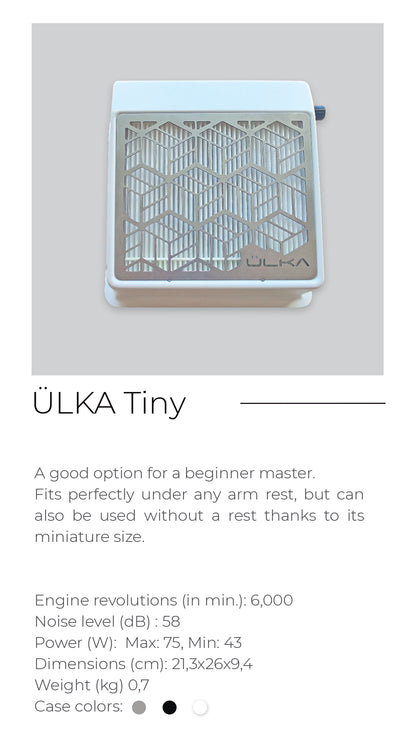 ÜLKA TINY vacuum cleaner. Desktop