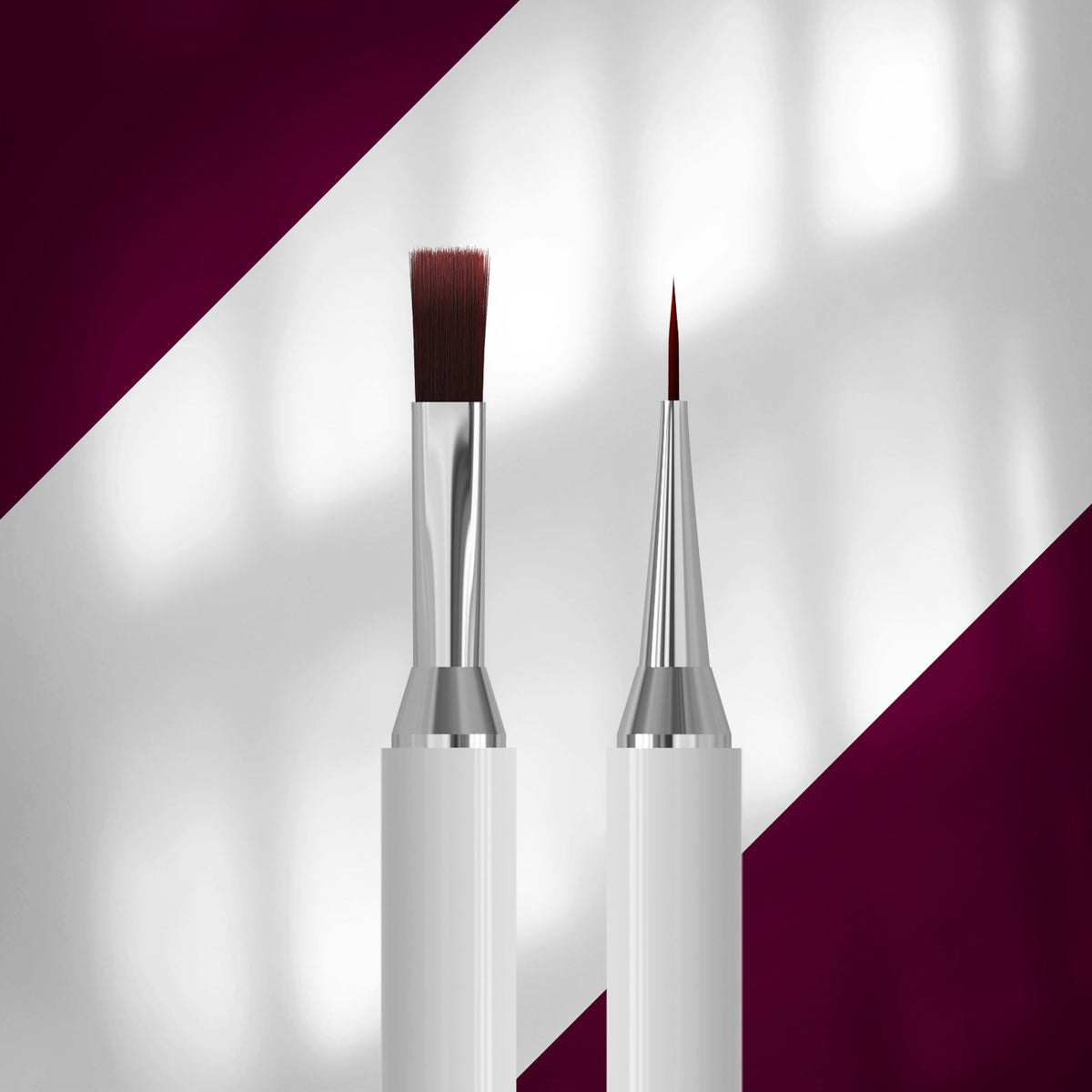 Pincel de doble cara Staleks EXCLUSIVE 08/03 para gel 10 mm y liner 10 mm