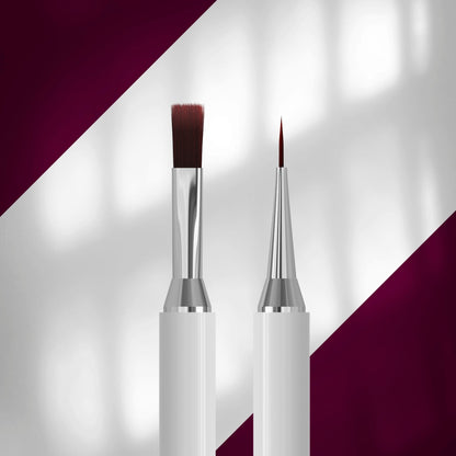 Pincel de doble cara Staleks EXCLUSIVE 08/03 para gel 10 mm y liner 10 mm