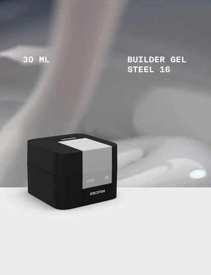 BIBLIOTEKA Builder Gel №16 Steel, 30 ml