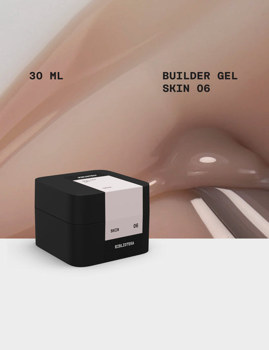 BIBLIOTEKA Builder Gel №06 Skin - Beige cálido, 30 ml