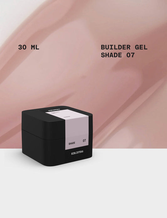 BIBLIOTEKA Builder Gel №07 Shade - Beige rosado frío, 30 ml