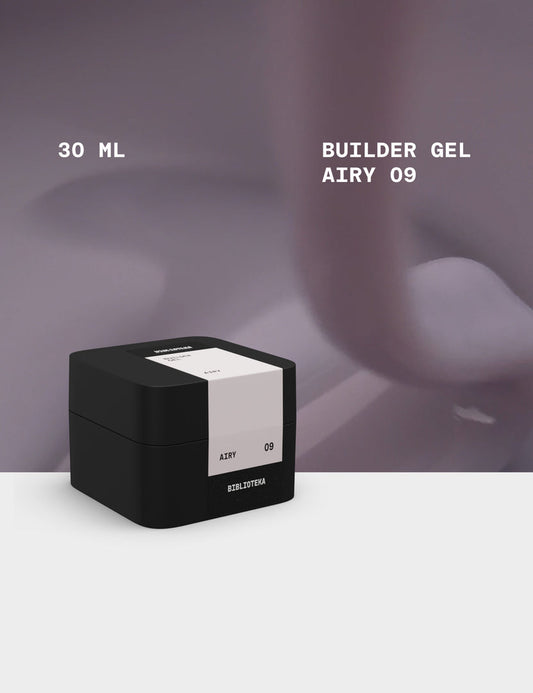 BIBLIOTEKA Builder Gel №09 Airy, - Gris, 30 ml