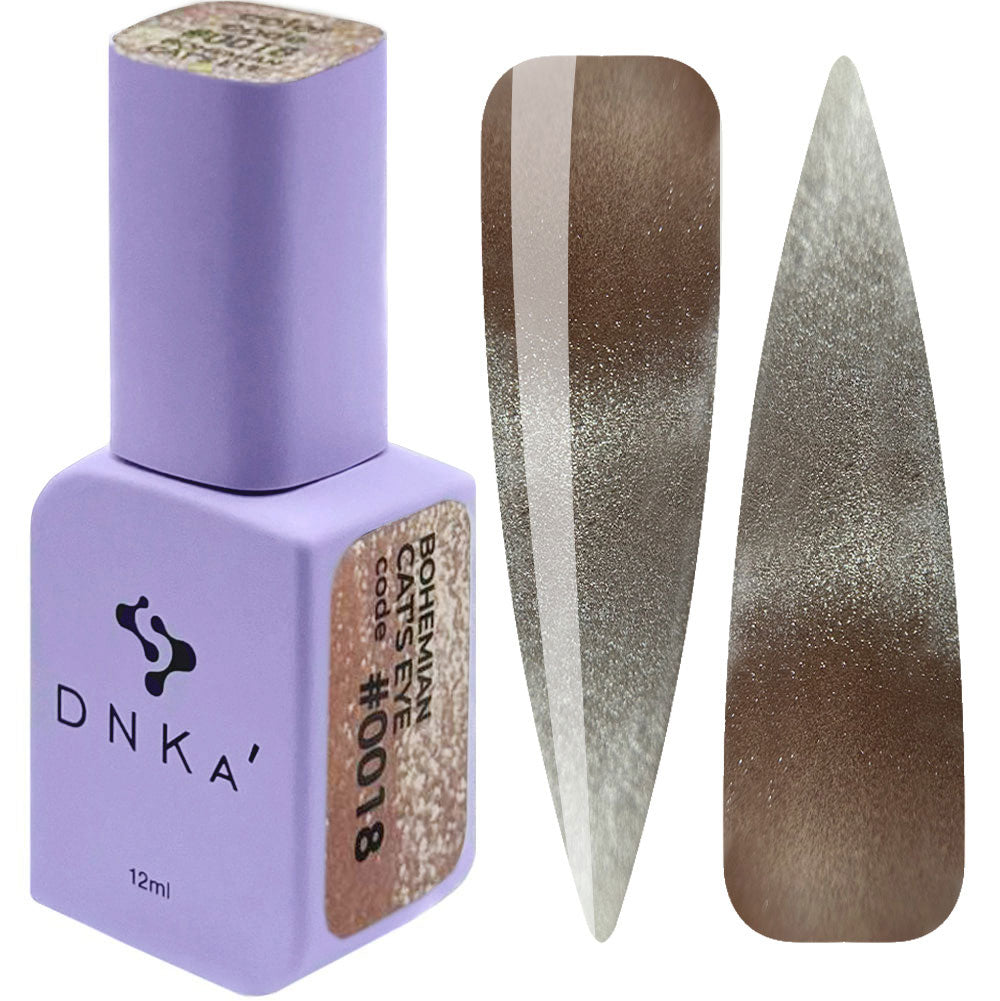 Vernis à ongles semi-permanent DNKa™. N° 0018 Bohemian Cat Eye