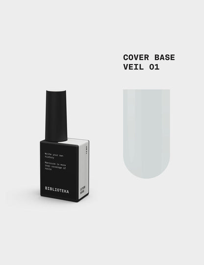 BIBLIOTEKA Cover Base №01 Veil - Lechoso semitransparente , 10 ml
