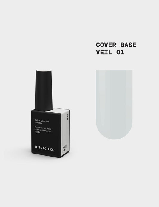 BIBLIOTEKA Cover Base №01 Veil - Lechoso semitransparente , 10 ml
