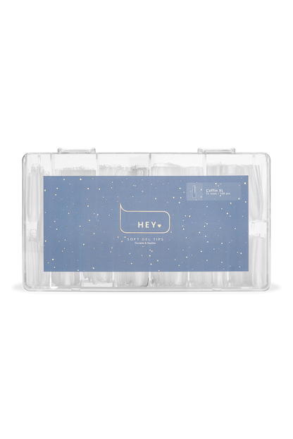 Tips de gel HEYLOVE Сoffin XL. 500ud.