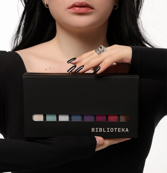 BIBLIOTEKA Set de Gel Polish WARM LAYERS Colección №17-24