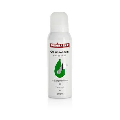Antifungal cream-foam with clotrimazole and urea