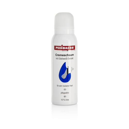 Crema-espuma con extracto de edelweiss y urea