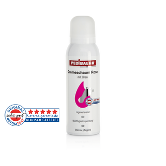 Crema-espuma con aceite de rosas y 10% de urea