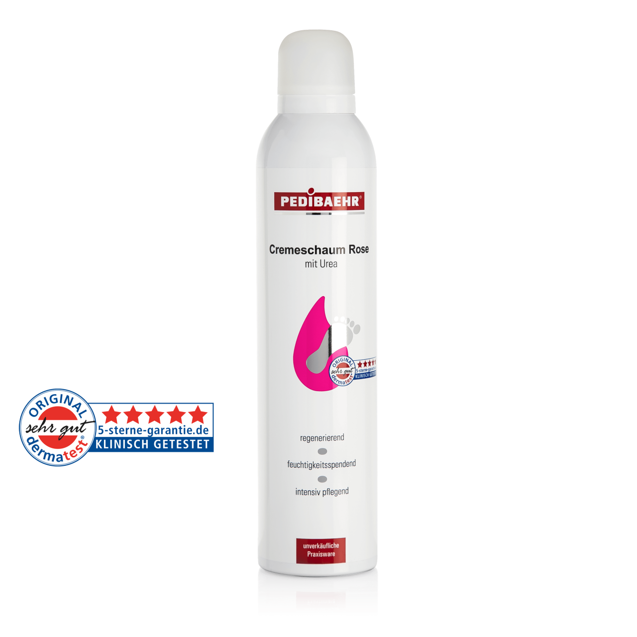 Crema-espuma con aceite de rosas y 10% de urea