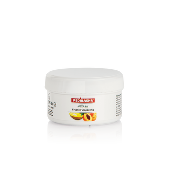 Exfoliante afrutado para los pies con aceite de mango y aceite de melocotón