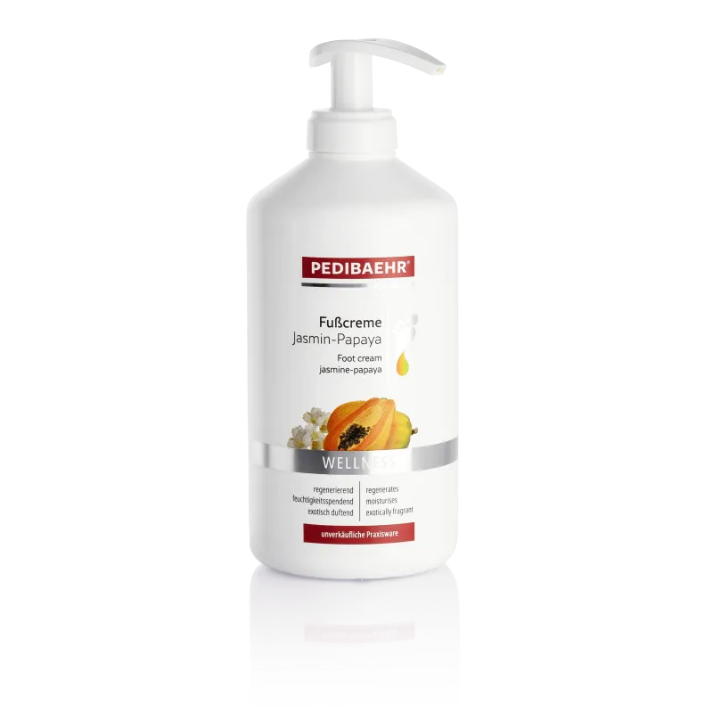 Crema de pies de jazmín y papaya