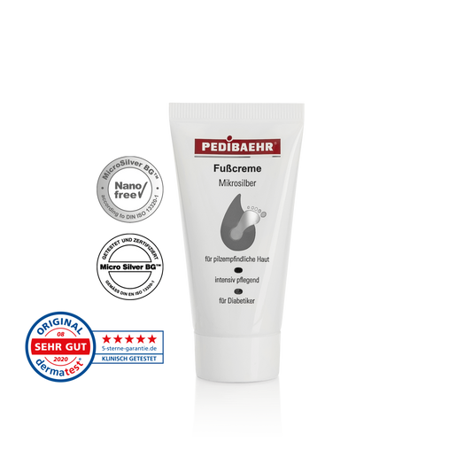 Crema para pies con microplata