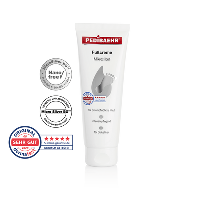 Crème pour les pieds aux micro-argent