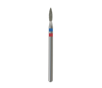 Fresa de diamante Llama con punta. Azul&Roja, 1.8mm.
