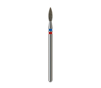 Fresa de diamante Llama con punta. Azul&Roja, 2.3mm.