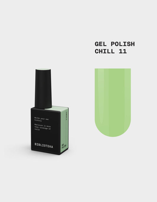 BIBLIOTEKA Esmalte semipermanente Nº11 Chill - Menta, 10 ml