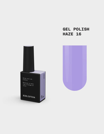 BIBLIOTEKA Esmalte semipermanente №16 Haze - Lila, 10 ml