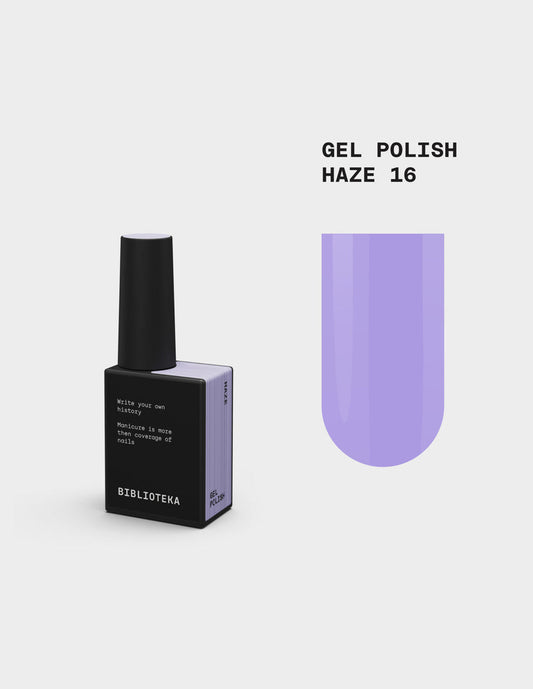 BIBLIOTEKA Esmalte semipermanente №16 Haze - Lila, 10 ml