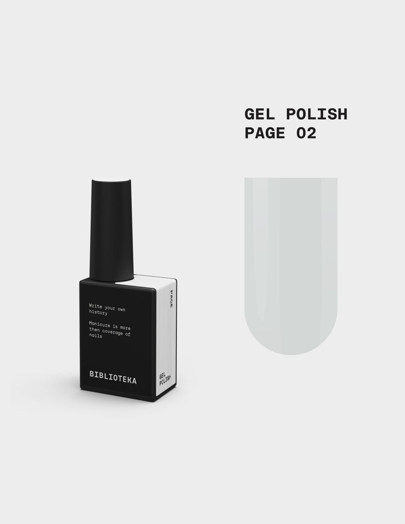 BIBLIOTEKA Esmalte semipermanente Nº 02 Page - Blanco, 10 ml