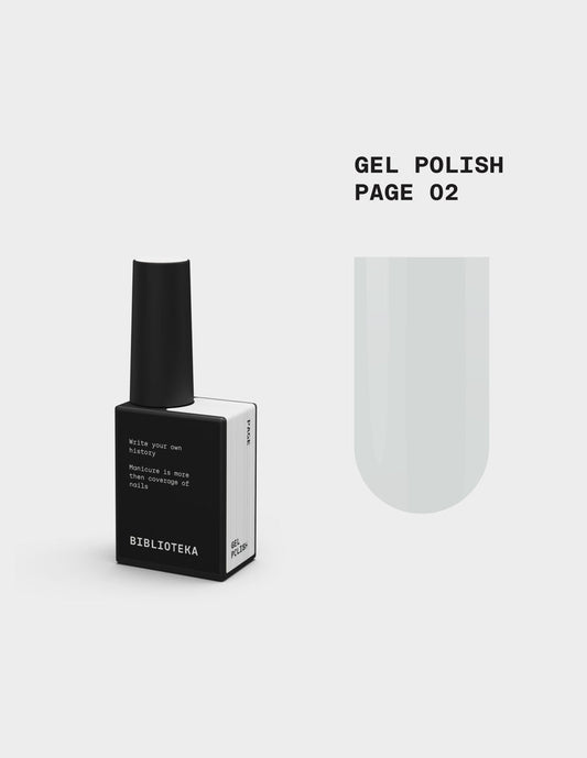 BIBLIOTEKA Esmalte semipermanente Nº 02 Page - Blanco, 10 ml
